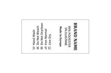 Laundry care textile labels Model TC-M24