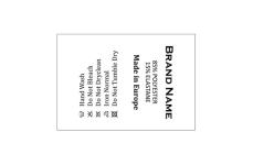 Laundry care textile labels Model TC-M39