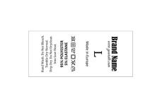 Laundry care textile labels Model TC-M42