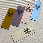 Artificial leather label Model EP-M119