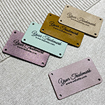 Artificial leather label Model EP-M132