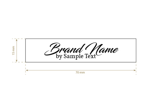 Printed textile label Fashion Style Model TL-M134