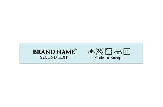 Fabric label Model TL-M126