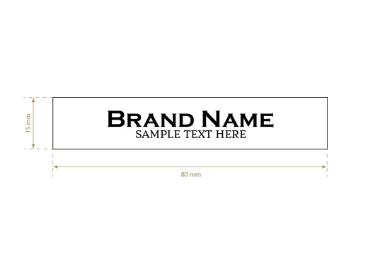 Printed textile label Royal Style Model TL-M58