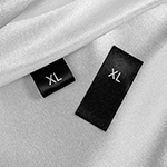 Size label for clothes Model TL-M163
