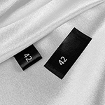Size label for clothes Model TL-M165