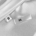 Size label for clothes Model TL-M176