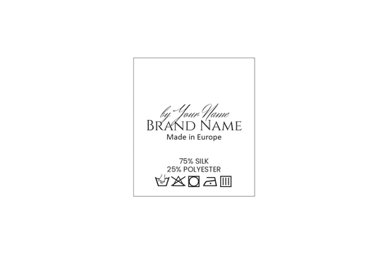 Laundry care label Model TC-M195