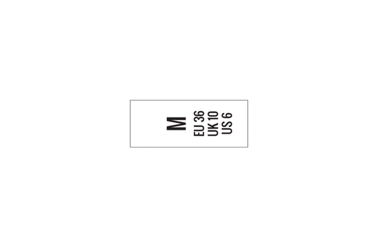 Size label for clothes Model TL-M227