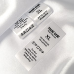 Laundry care and sizes label Model TC-M26