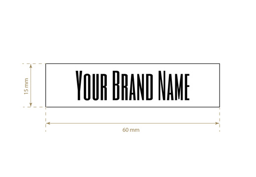 Printed textile label Standard Style Model TL-M3