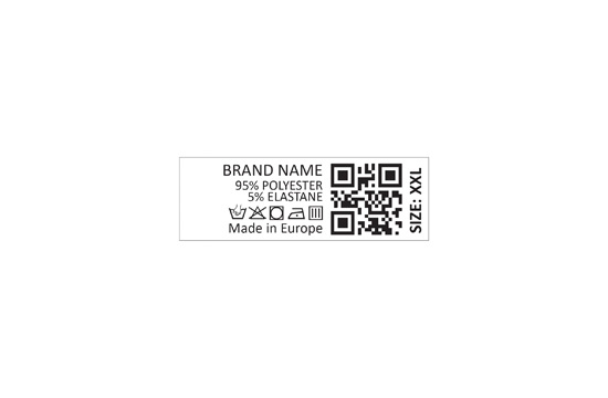 Laundry care label Model TC-M401