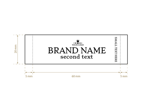 Woven label Elegant Style Model WL-M1